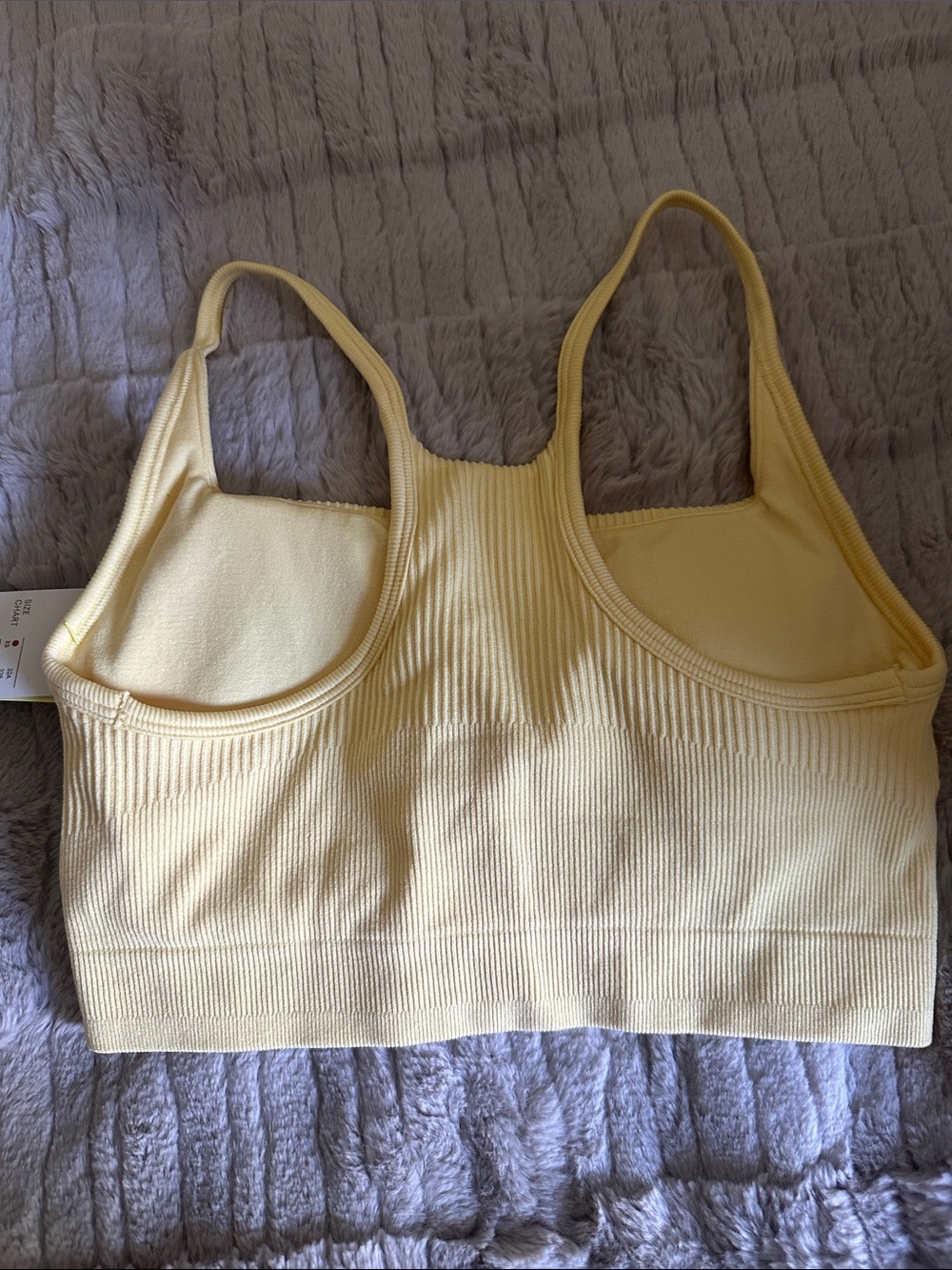 Target Yellow Ribbed Crop Tank - Picture 3 of 3